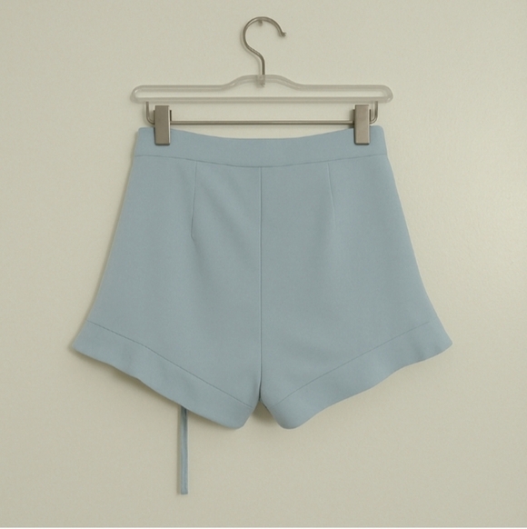 Sky Blue Women's Ruched Skorts - Picture 3 of 5